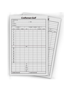 Tarjetas de Puntuación de Golf CRAFTSMAN GOLF 10pcs 10x15cm