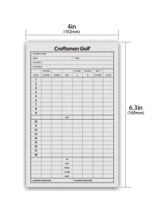 Tarjetas de Puntuación de Golf CRAFTSMAN GOLF 10pcs 10x15cm 2