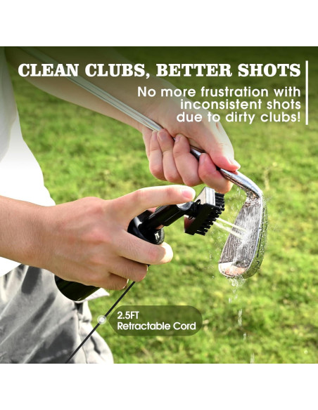 Cepillo Limpiador de Palos de Golf Wynaura con Afilador