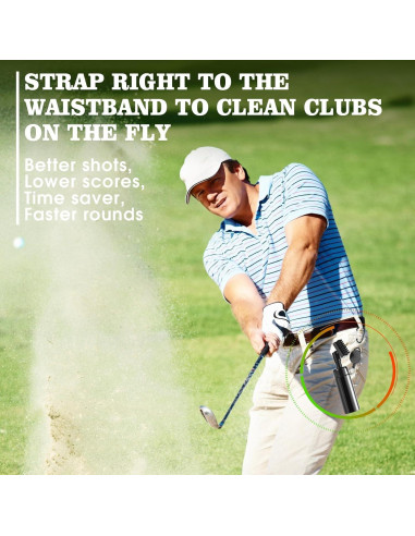 Cepillo Limpiador de Palos de Golf Wynaura con Afilador