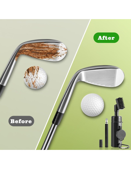 Cepillo Limpiador de Palos de Golf Wynaura con Afilador