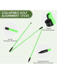 Paquete de 2 Palos de Alineación de Golf Kojcijs KOJ09 2