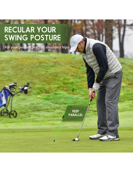 Paquete de 2 Palos de Alineación de Golf Kojcijs KOJ09