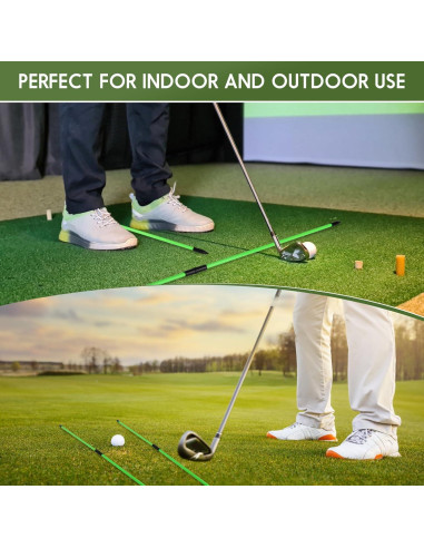 Paquete de 2 Palos de Alineación de Golf Kojcijs KOJ09