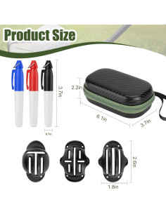 Conjunto de Marcadores de Bola de Golf chfine con Plantillas 2