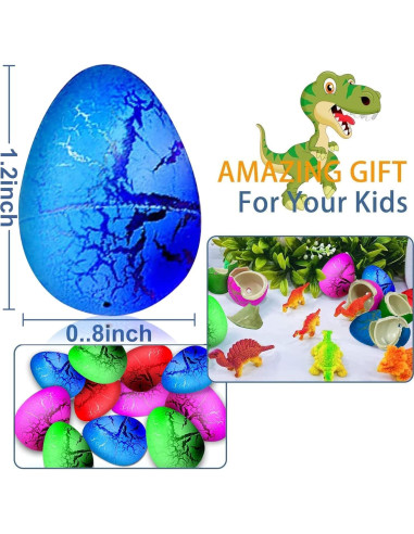 60 Huevos de Dinosaurio Mágicos iGeeKid para Pascua