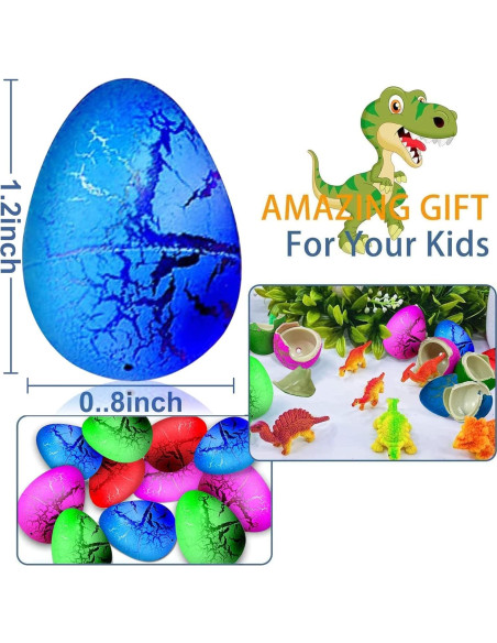 60 Huevos de Dinosaurio Mágicos iGeeKid para Pascua