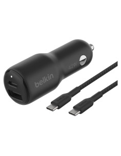 Cargador de coche Belkin BoostCharge 42W USB-C y USB-A Negro