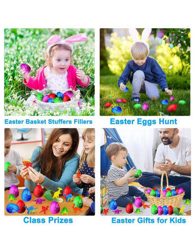 60 Huevos de Dinosaurio Mágicos iGeeKid para Pascua