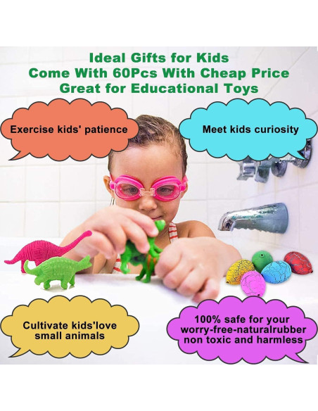 60 Huevos de Dinosaurio Mágicos iGeeKid para Pascua