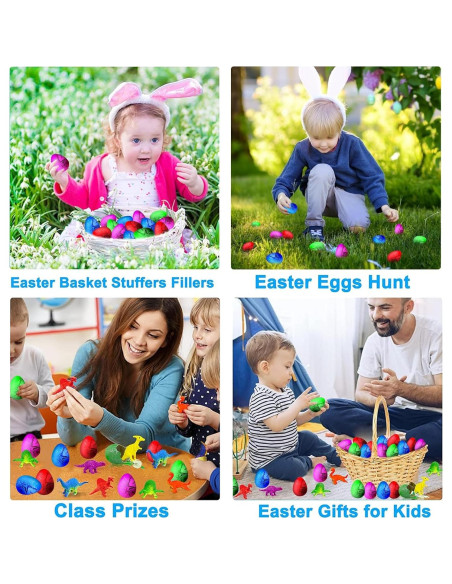60 Huevos de Dinosaurio Mágicos iGeeKid para Pascua