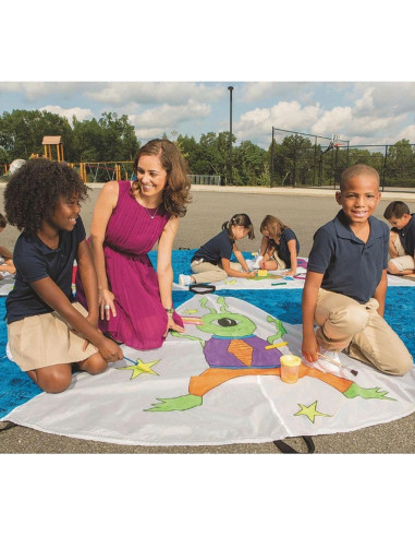 Paracaídas Color-Me S&S Worldwide 7.32m 20 asas para juegos