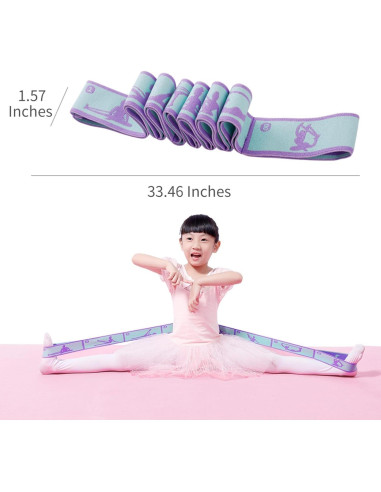 Correa de Estiramiento Ajustable Xensamy para Niños - Banda de Resistencia 8 Laos