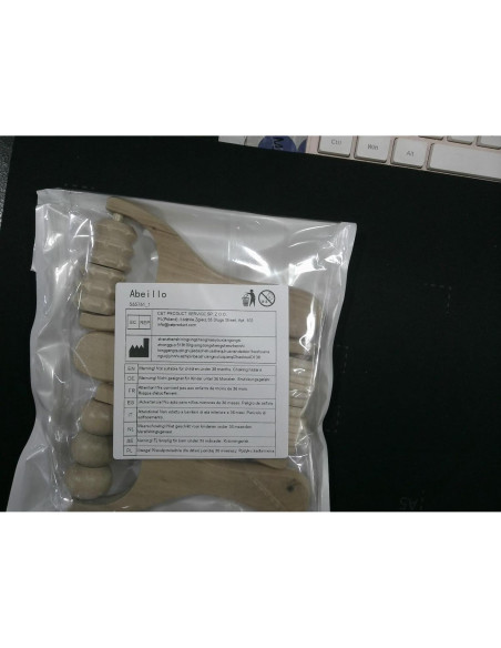 Juego de 3 Rodillos de Masaje de Madera Abeillo 24cm