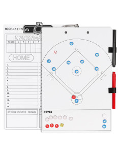 Portaplanos de béisbol magnético HIGHRAZON con 40 tarjetas