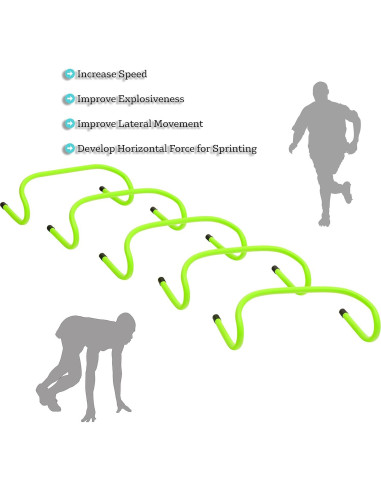 Vallas de Entrenamiento de Velocidad Innovaciones Trademark 15 cm - Paquete de 5