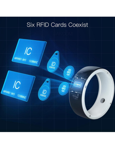 Anillo Inteligente JAKCOM R5 128GB NFC y 2 Tarjetas RFID