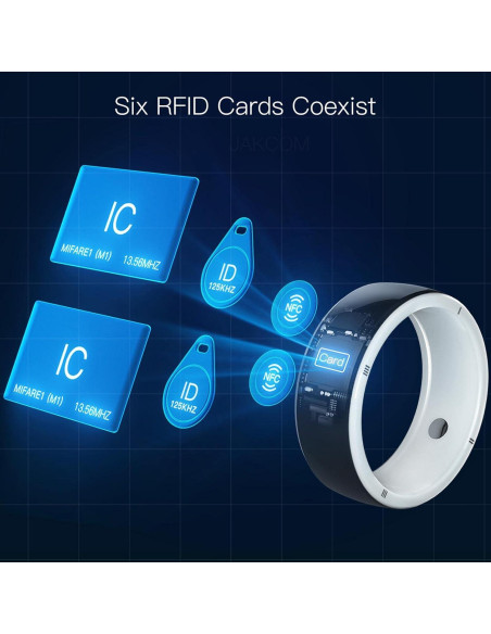 Anillo Inteligente JAKCOM R5 128GB NFC y 2 Tarjetas RFID