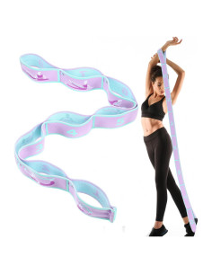 Correa de Estiramiento Elástica FNANJWQ 86 cm para Yoga y Pilates