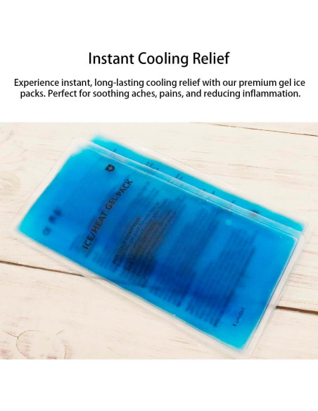 Paquete de Hielo de Gel Reutilizable HI FINE CARE - 3 Unidades 11.43 cm