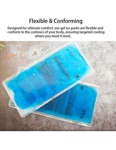 Paquete de Hielo de Gel Reutilizable HI FINE CARE - 3 Unidades 11.43 cm