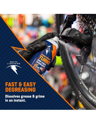 Desengrasante seco para cadena de bicicleta White Lightning 510ml