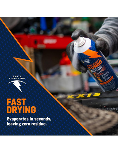 Desengrasante seco para cadena de bicicleta White Lightning 510ml