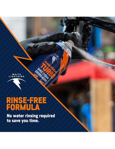 Desengrasante seco para cadena de bicicleta White Lightning 510ml