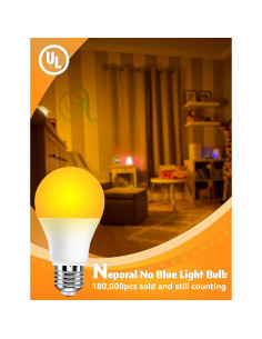 Bombillas LED Ámbar Neporal 9W 1800K Paquete de 6 2