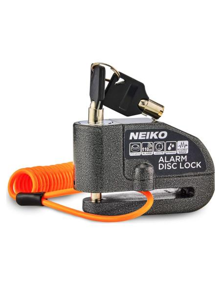 Candado de Disco Antirrobo NEIKO 52908A con Alarma 110dB