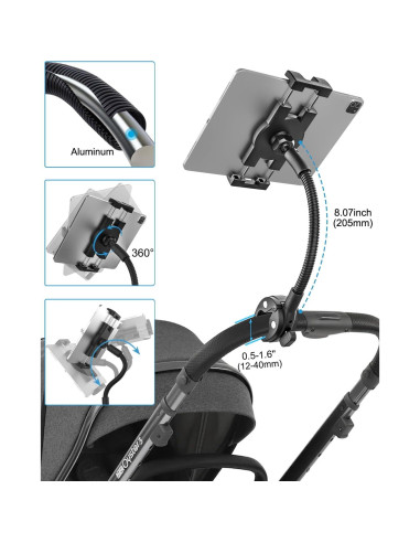 Soporte de Tablet Cuello de Ganso Woleyi 4-13" Ajustable