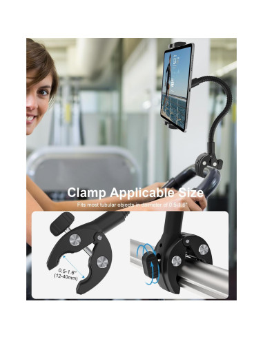 Soporte de Tablet Cuello de Ganso Woleyi 4-13" Ajustable