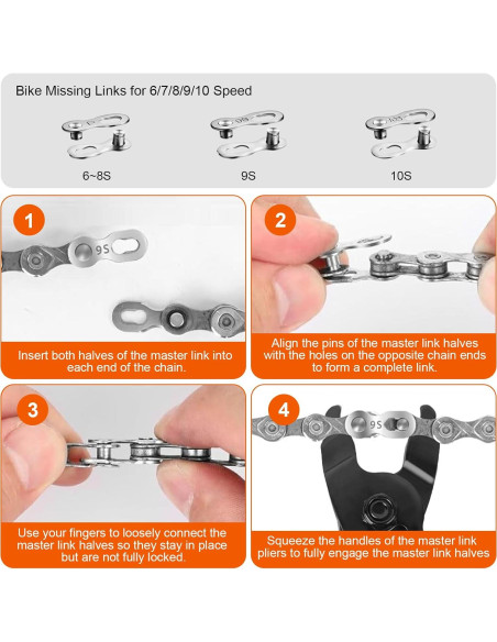 Kit de Herramientas para Cadenas de Bicicleta HYLEBOR YD1012