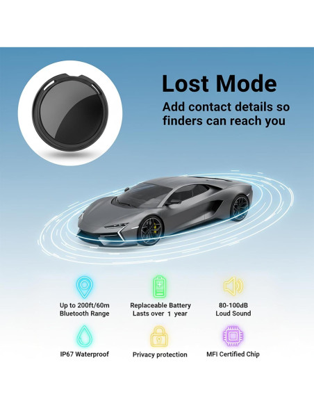 Rastreador GPS Votlik Sin Suscripción para iOS - Alarma y Seguimiento