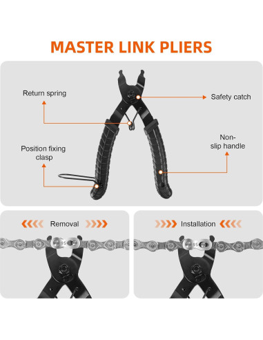 Kit de Herramientas para Cadenas de Bicicleta HYLEBOR YD1012