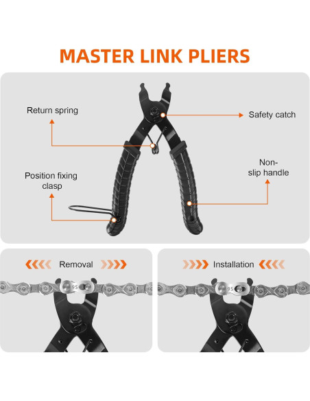 Kit de Herramientas para Cadenas de Bicicleta HYLEBOR YD1012