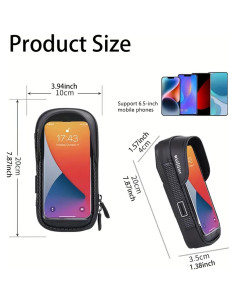 Soporte para Teléfono de Bicicleta WOLFILIST Impermeable 2