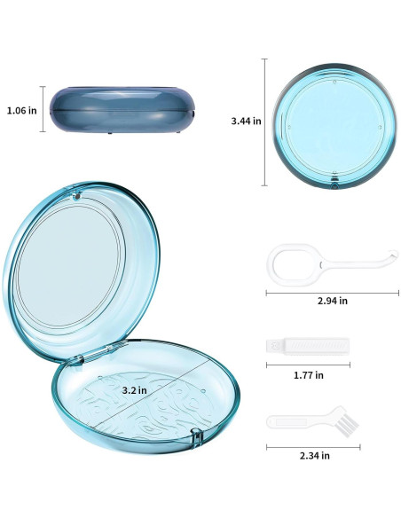 Estuche para Retenedor Heigoeost Azul con Cierre Magnético
