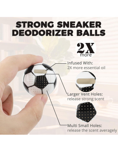 Bolas Desodorantes Naturales Knixmax para Zapatos - 6 Paquetes