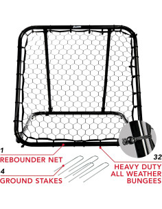 Red de Rebote Franklin Sports 0.91m para Baloncesto y Multi-Deporte 2