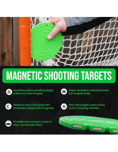 Discos de Tiro Magnéticos Super Sniper 15.24 cm Top Shelf Targets - Paquete de 4 2