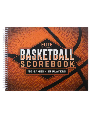Libro de Puntuación de Baloncesto Elite Clipboards - 50 Juegos