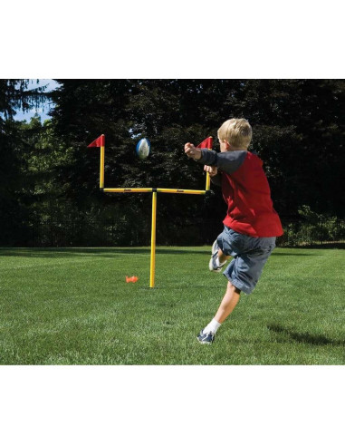 Conjunto de postes de gol de fútbol juvenil Franklin Sports - Ajustable 1.22 a 1.83 m