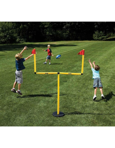 Conjunto de postes de gol de fútbol juvenil Franklin Sports - Ajustable 1.22 a 1.83 m