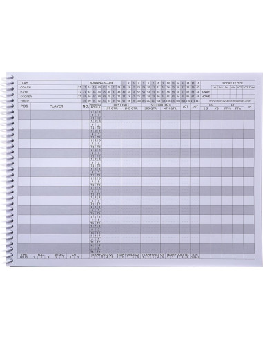 Libro de Puntuación de Baloncesto Elite Clipboards - 50 Juegos