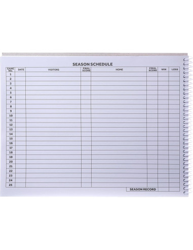 Libro de Puntuación de Baloncesto Elite Clipboards - 50 Juegos