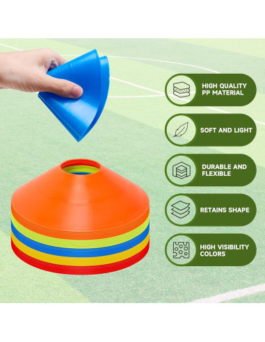 Conos de Agilidad Klurent 35 PCS Multicolor para Entrenamiento