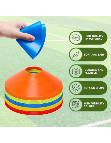 Conos de Agilidad Klurent 35 PCS Multicolor para Entrenamiento