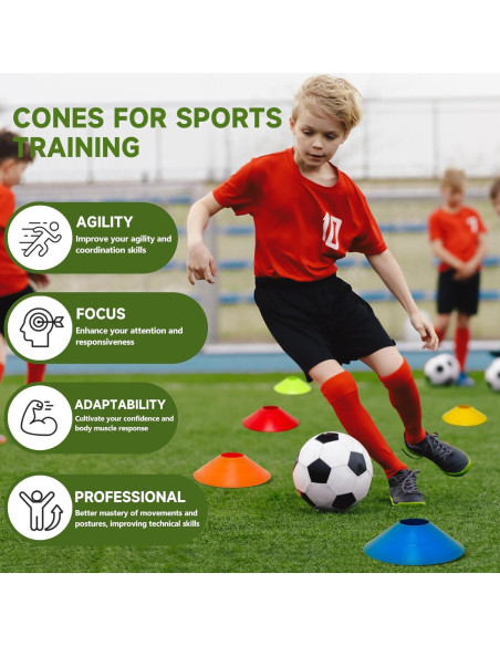 Conos de Agilidad Klurent 35 PCS Multicolor para Entrenamiento