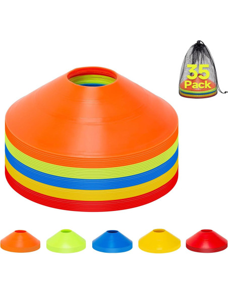 Conos de Agilidad Klurent 35 PCS Multicolor para Entrenamiento